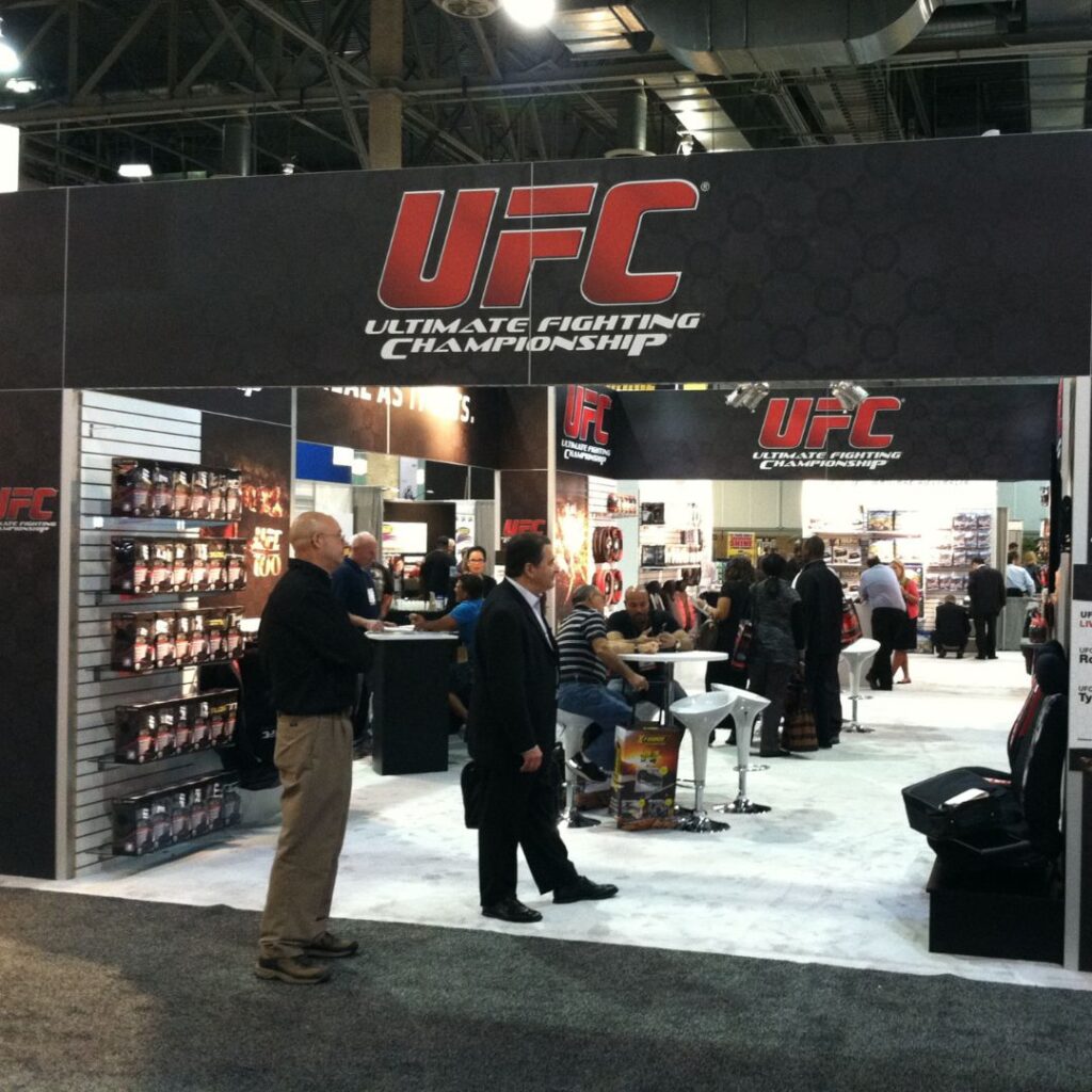 UFC exhibition booth