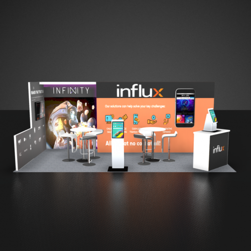 Influx Trade Show Booth Rental 10x20 Las Vegas