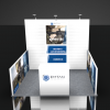 Custom Booth Design with Slat Wall 10x10 ShotShow Las Vegas
