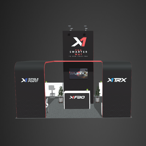 Turnkey trade show booth 20x20